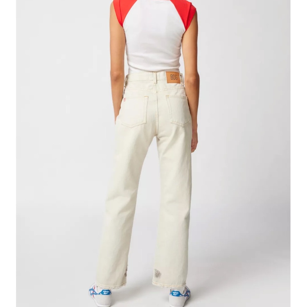 BDG High Rise Cowboy Jeans in Cream